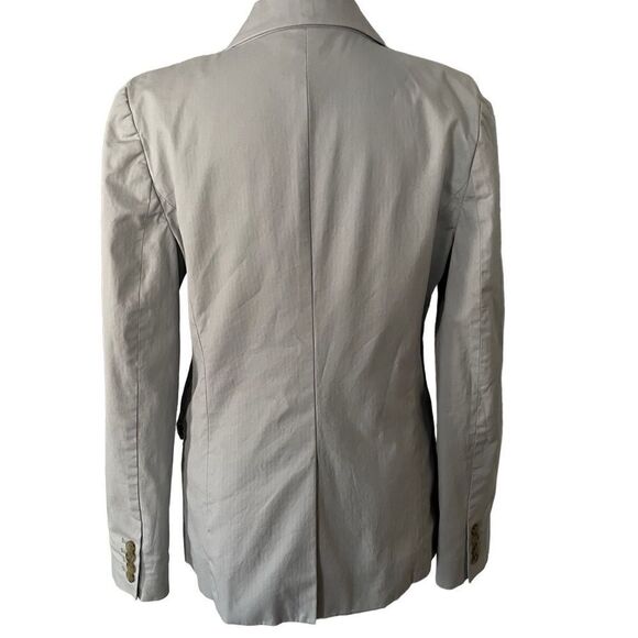 J Crew Suiting gray cotton blend blazer size 8. - Picture 3 of 6
